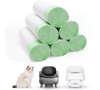 Lot de 120 sacs à litière pour chat de 68,6 x 33 cm, compatibles avec les bacs à litière autonettoyants Neakasa et PetPivot, très épais et résistants