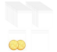 Lot de 120 sacs en plastique transparent auto-adhésifs pour bonbons - Sacs de rangement transparents - Sacs d'emballage en plastique