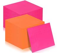 Lot de 120 serviettes en papier jetables rose et orange, 16,5 x 16,5 cm, pour cocktail, déjeuner, tequila, lever de soleil, enterrement de vie de jeune fille, mariage, fête prénatale, décoration de