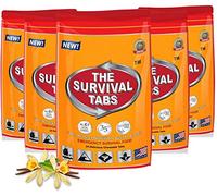 Lot de 120 tablettes de nourriture pour 10 jours de survie d'urgence MRE Repas prêt à manger pour voyage, camping, bateau, cyclisme, chasse, activités de chasse, sans gluten et sans OGM - Durée de