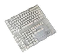 Lot de 120 touches blanches pour clavier mécanique anglais, japonais, russe, coréen, anglais, japonais, russe, coréen