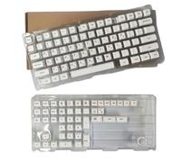Lot de 120 touches XDA sublimations minimalistes blanches pour claviers mécaniques russes, coréens, anglais, japonais