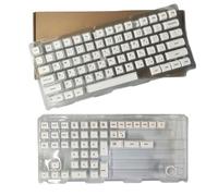 Lot de 120 touches XDA sublimations minimalistes blanches pour claviers mécaniques russes, coréens, anglais, japonais