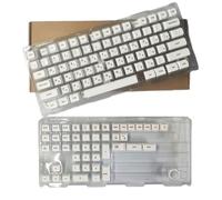 Lot de 120 touches XDA sublimations minimalistes blanches pour claviers mécaniques russes, coréens, anglais, japonais