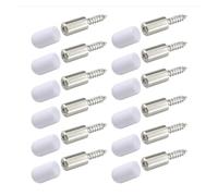 Lot de 120 vis autotaraudeuses avec manchon en caoutchouc pour cloison en verre pour armoire de cuisine, bibliothèque, placard