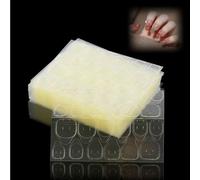 Lot de 1200 feuilles de 50 pastilles adhésives pour ongles, double face, en gel gelée, 12 tailles différentes pour accessoires de salon de manucure, décoration de manucure, pour ongles DooNails