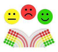Lot de 1200 Gommettes Autocollants Smiley Enfant Autocollant Autocollants D'humeur 2.5 cm pour Tableau de Récompenses Comportement Calendrier des Enseignants