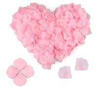 Lot de 1200 pétales de rose artificielles pour chambre à coucher, sans goût, pétales de rose en soie imperméables pour scènes romantiques, anniversaire de mariage, anniversaire, décoration de