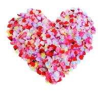 Lot de 1200 pétales de rose artificiels colorés pour la Saint-Valentin, mariage, décoration romantique pour fête d'anniversaire