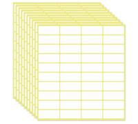 Lot de 1200 petites étiquettes autocollantes blanches de 19 x 38 mm, étiquettes vierges pour nom, adresse, pots, prix, dossiers
