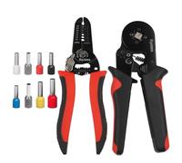 Lot De 1200 Pinces à Sertir, Embouts De CâBle, Pince à Sertir 0,5-10 mm², pince à dénuder et mallette à outils, PoignéE Ergonomique Outil De Sertissage(Cisaillement hexagonal)