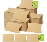 Lot de 1200 pochettes cadeaux vierges en papier kraft pour clés d'hôtel, cartes d'identité et cartes de visite, protection des clés