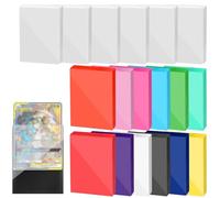Lot de 1200 pochettes transparentes pour cartes à collectionner - 600 pochettes transparentes et 600 pochettes mates de 8 couleurs - Pour MTG, TCG, Trading Cards - Cartes de sport (800 pièces, 8