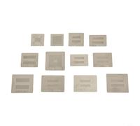 Lot de 121 420 pochoirs en maille d'acier à mémoire de forme BGA avec support chauffant direct en alliage d'aluminium pour plantation de boules BGA78 et réparation de puces multiples