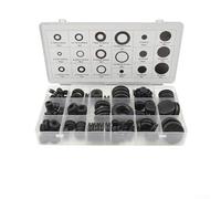 Lot de 125 œillets en caoutchouc, assortiment de 18 tailles pour applications d'étanchéité, haute résistance, design flexible à paroi épaisse, noir, pour