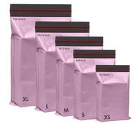 Lot de 125 sacs postaux assortis roses auto-adhésifs - 5 tailles et 25 de chaque iSOUL