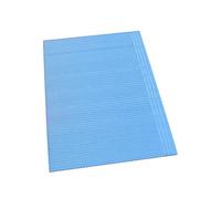 Lot de 125 serviettes jetables en papier pour dentiste et clinique Bleu