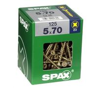 Lot de 125 vis acier t?te fraisée pozidriv SPAX, Diam.5 mm x L.70 mm
