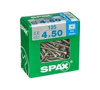 Lot de 125 vis inox tête fraisée torx, Diam.4 mm x L.50 mm