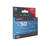 Arrow - agrafes t50 caractéristiques désignation boîte de 1250 agrafeslongueur pattes 12 mm