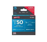 Arrow - Agrafes T50 504 - 6 mm (1/4'') - boîte de 1250 agrafes
