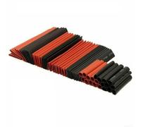 Lot de 127 gaines thermorétractables électriques en polyoléfine avec tailles assorties et rapport de rétrécissement 2 1 pour isolation des fils et réparation électrique (rouge et noir)