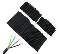 Lot de 127 gaines thermorétractables industrielles, 7 tailles, pour protection de câbles, réparation, projets automobiles et de bricolage