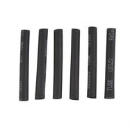 Lot de 127 gaines thermorétractables noires avec colle étanche 2:1 en polyoléfine - Assortiment de tuyaux isolants - 2 mm à 14 mm - Ignifuge pour réparation de câbles électriques - Voiture - Pour moto