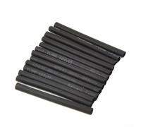 Lot de 127 gaines thermorétractables noires avec rapport de 2:1, manchons d'étanchéité étanches pour isolation des fils, assortiment de 2 à 14 mm