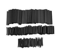 Lot de 127 gaines thermorétractables noires - Ratio 2 : 1 - Isolation électrique rapide - Pour câbles électriques