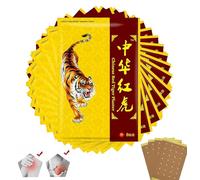Lot de 128 patchs de tigre chinois ultra résistants pour le dos, l'articulation musculaire, le genou, les épaules, le cou, 16 paquets de 8 pièces