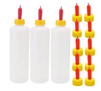 Lot de 13 biberons et tétons pour agneau - 400 ml - Biberon d'allaitement - Pour lait de chèvre - Pour la ferme, les moutons, les chevaux, l'agneau, les chiots et autres animaux d'élevage