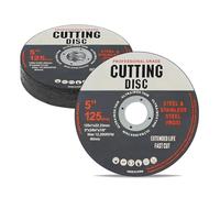 Lot de 13 disques de meuleuse d'angle 22,23 mm x 125 mm x 1 mm Disques de coupe et de refendage, disques de meulage solides, disques de coupe en métal fins pour une coupe rapide et précise de l'acier,
