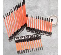 Lot de 13 embouts de tournevis Torx T5-T40 magnétiques pour conducteurs lourds 75 mm/100 mm/150 mm de long, outils de construction en silicone et métal (100 mm)