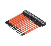 Lot de 13 embouts de tournevis Torx T5-T40 pour visseuse à percussion, assortiment de forets en acier avec 75 mm/100 mm/150 mm de longueur pour clé robuste et (100 mm)