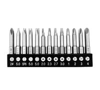 Lot de 13 embouts de tournevis triangulaires 1/4", tige hexagonale, embouts à tête magnétique, jeu de tournevis S2