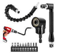 Lot de 13 embouts de visseuse angle à 105° - Rallonge pour visseuse sans fil - Perceuse à arbre flexible