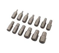 Lot de 13 extracteurs de vis pour boulons endommagés et rouillés - Extracteur de boulons à tête hexagonale avec rainure en spirale compatible avec outils électriques - Métal 1/8 pour demi