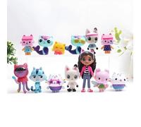 Lot de 13 figurines Gabby’s Dollhouse - Jouets enfants | Gabby, Mercat, Kitty Fairy, Cakey Cat, Pandy Paws…