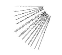 Lot de 13 forets hélicoïdaux extra longs à tige droite pour percer du plastique, de l'aluminium, du bois