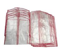 Lot de 13 housses pour vêtements transparent polyéthylène - Transparent - 134.6 cm X 60 cm X 1 cm - CALICOSY