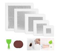 Lot de 13 patchs de réparation murale auto-adhésifs pour cloison sèche, kit de réparation de plâtre, pour réparation de murs cassés ou remplissage de plafond