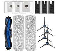 Lot de 13 pièces de rechange X8 Pro Omni compatibles avec l'aspirateur robot ECOVACS DEEBOT X8 Pro Omni/X8 Omni, 1 brosse à rouleau, 2 rouleaux brosses, 4 brosses latérales, 3 sacs à poussière, 3