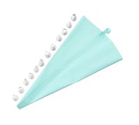 Lot de 13 poches à douille et douilles à douille, poches à douille sécurisées pour glaçage et glaçage - Kit de décoration de gâteau robuste de qualité alimentaire pour décoration de gâteaux