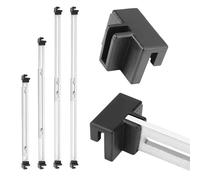 Lot de 13 rails d'armoire de classement, 4 rails réglables et 8 clips pour dossiers suspendus, 1 tournevis cruciforme, séparateurs d'armoire, barres de classement, cadre de dossier suspendu pour
