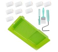 Lot de 13 rouleaux de peinture comprenant des rouleaux de 5,1 cm pour cloisons sèches et un accessoire portable pour murs et plafonds