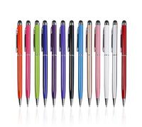 Lot de 13 stylos à double usage pour écran tactile manuscrite, stylos à bille, stylets tactiles, stylets qui peuvent être utilisés pour les écrans tactiles, adaptés pour papier, téléphones portables,