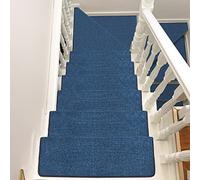 Lot de 13 tapis d'escalier adhésifs antidérapants en tissu doux pour intérieur en bois, idéal pour les enfants et les animaux domestiques, bandes antidérapantes pour un usage domestique