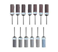 Lot de 13 têtes de ponçage en papier abrasif grain 180-7000 pour meuleuse de bijoux, outils rotatifs, têtes de meulage de papier abrasif