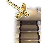 Lot de 13 tiges de chemin d'escalier polies avec embout sphel réglable et antidérapant pour home cinéma musée 12 mm de diamètre, design durable et élégant